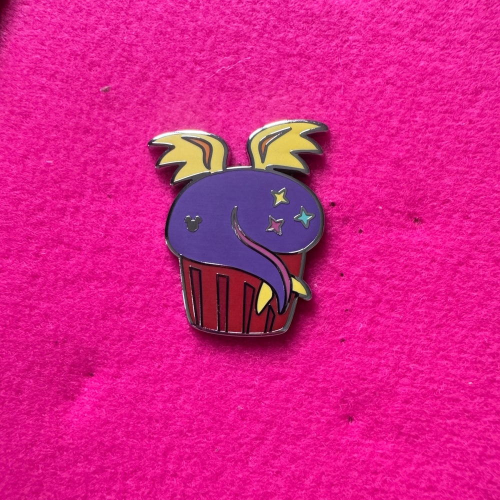Purple and Red Cupcake Enamel Pin